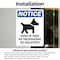 Signmission Dogs In Yard No Trespassing Sign, Vinyl Decal, 7in W x 10in L, 2PK OS-2PACK-NS-D-710-V-11441 - alternate 6